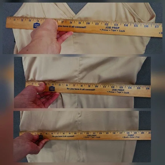 Nasty Gal Slip Dress 8 Wrap Drape Midi Spaghetti Front Knot‎ Oyster Cream NEW - Picture 6 of 12